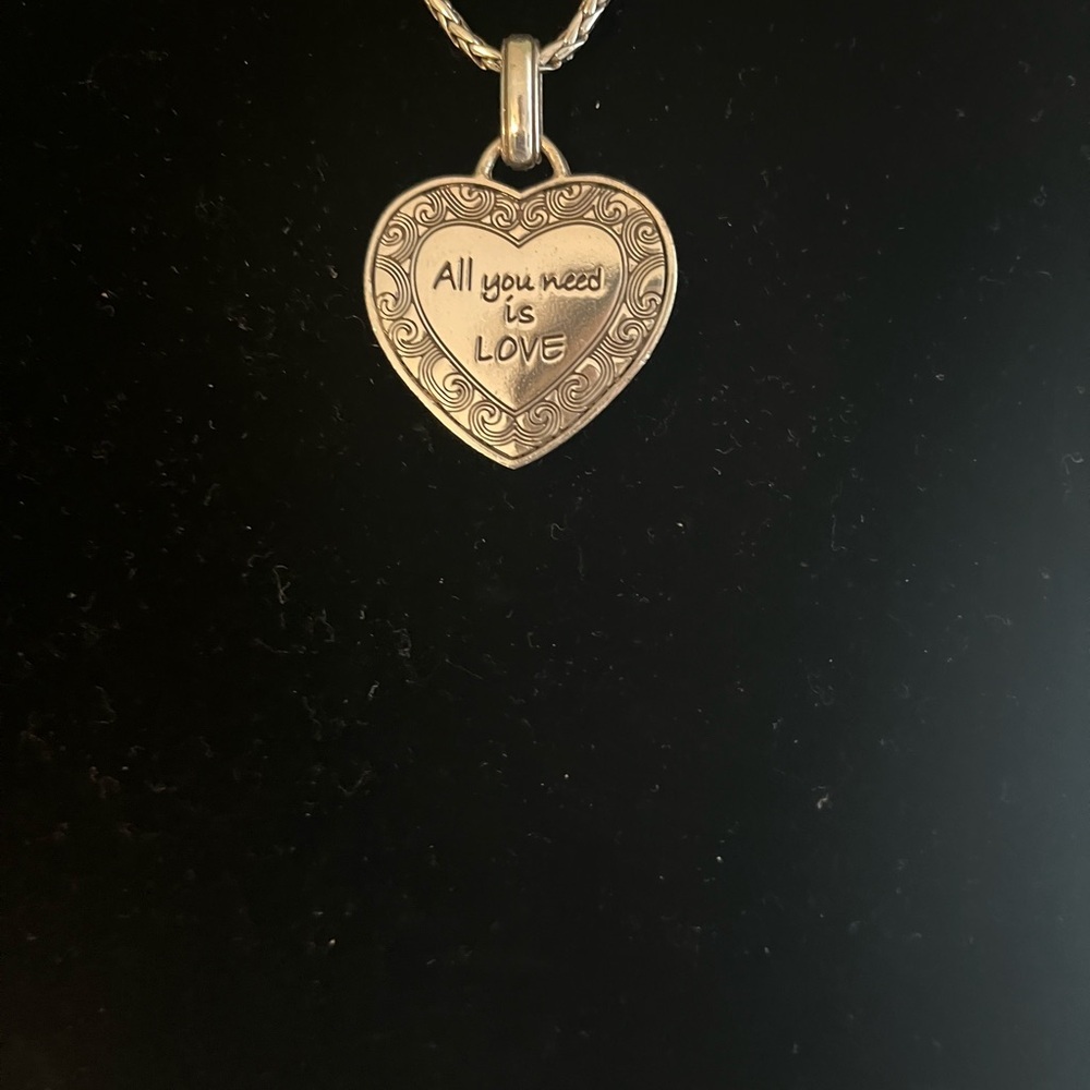 Brighton Crystal Voyage Necklace Silver Blue - Picture 5 of 5
